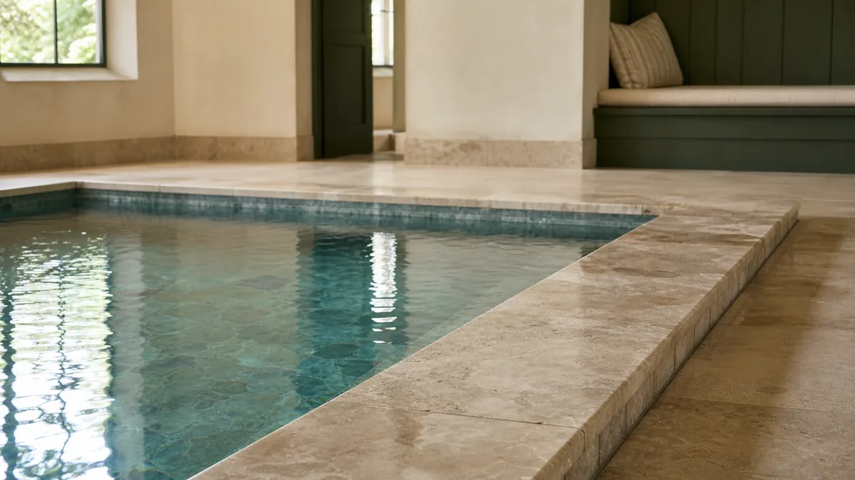 Hotel pool and spa zones