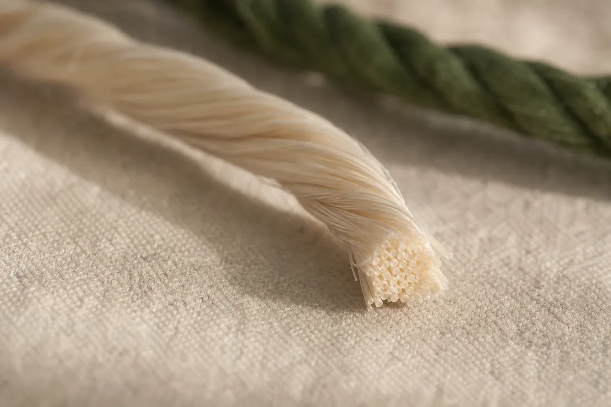 Bamboo fibre surface detail