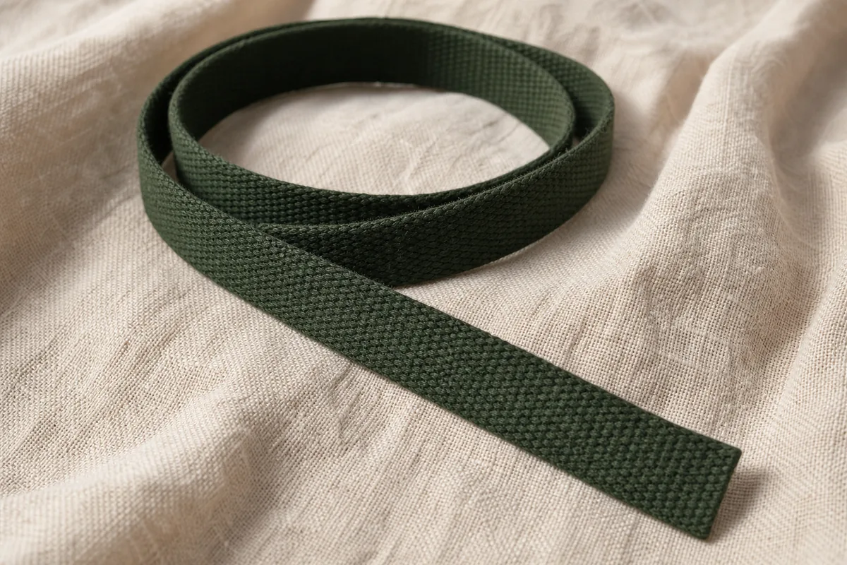 Organic cotton wristband, product photograph