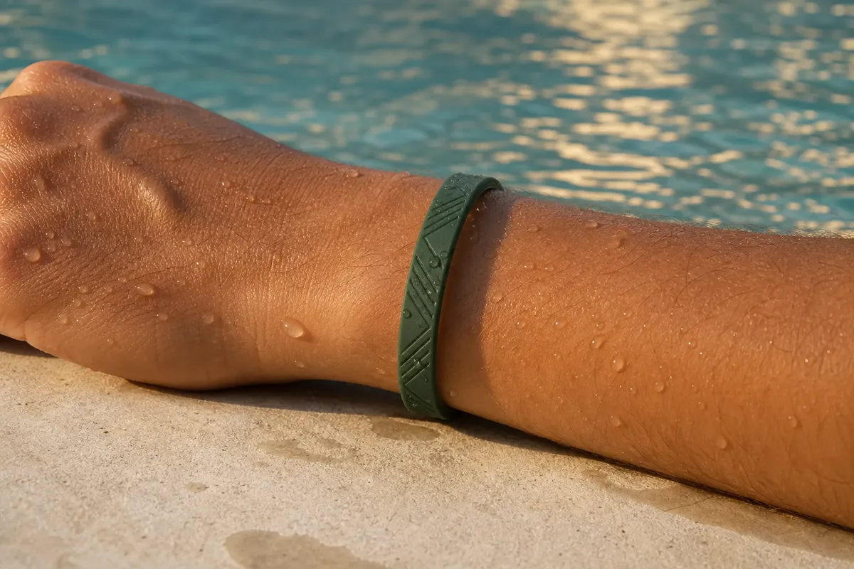 RFID silicone wristbands in resort use
