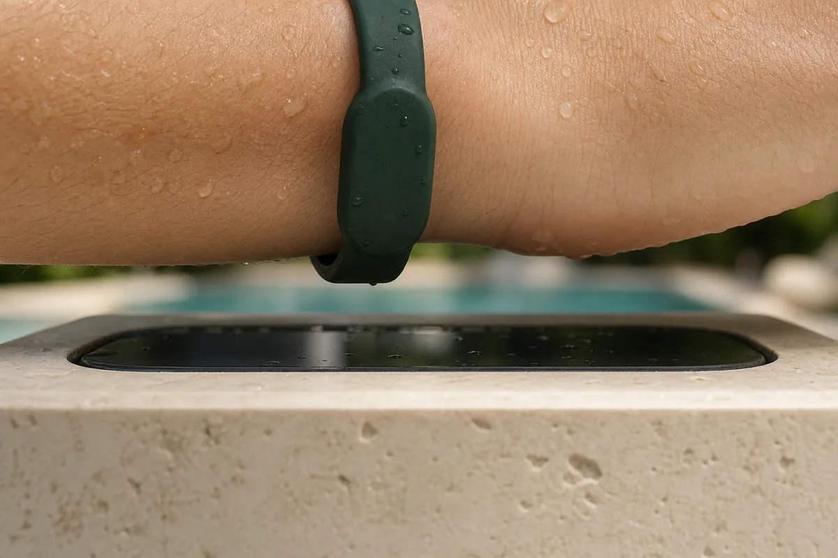 Acceso a piscina y zonas